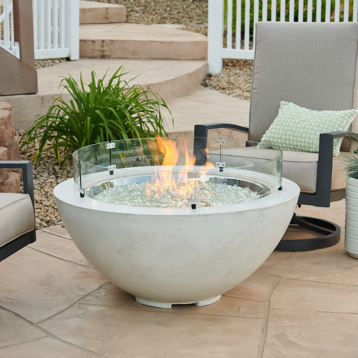 Cove Round Gas Fire Pit Bowl 42"