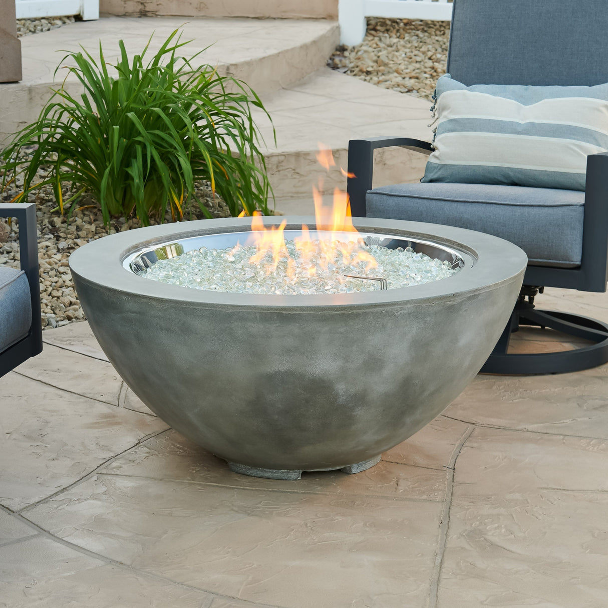 Cove Round Gas Fire Pit Bowl 42"
