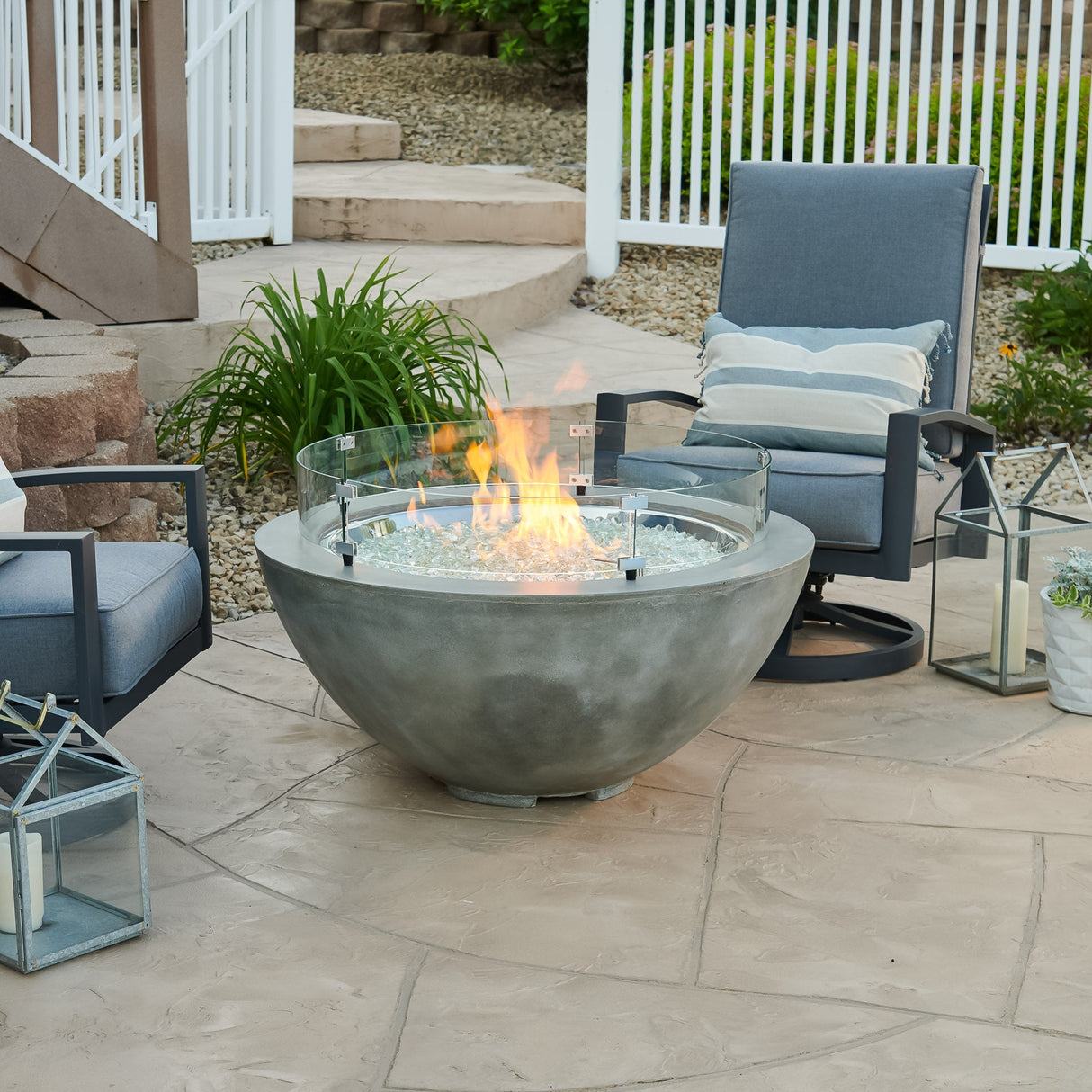 Cove Round Gas Fire Pit Bowl 42"