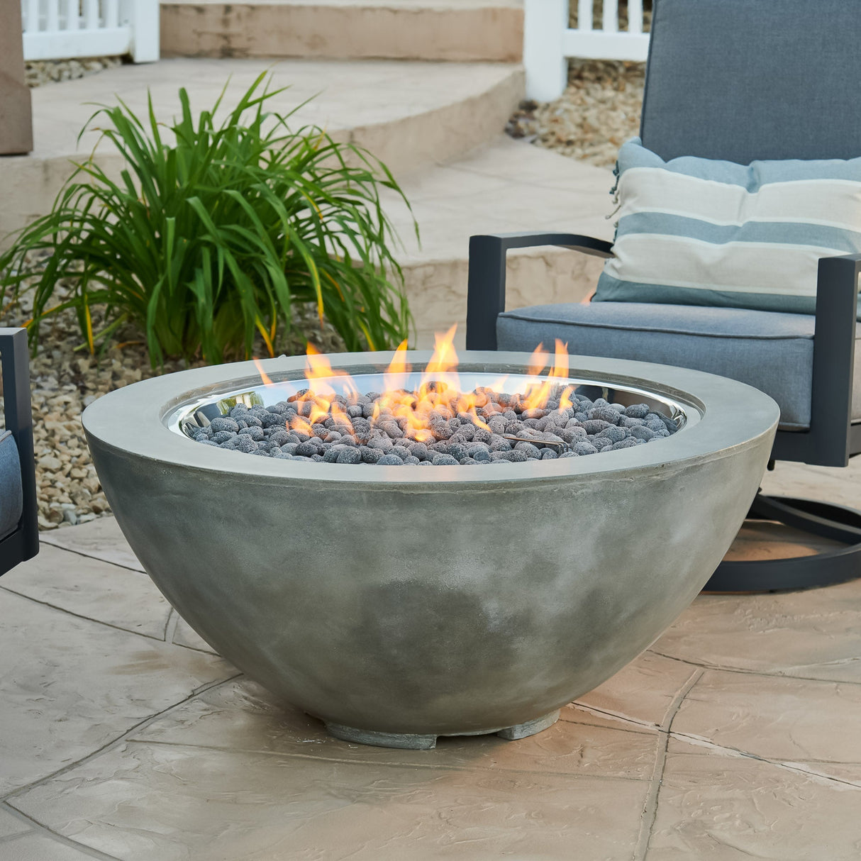 Cove Round Gas Fire Pit Bowl 42"
