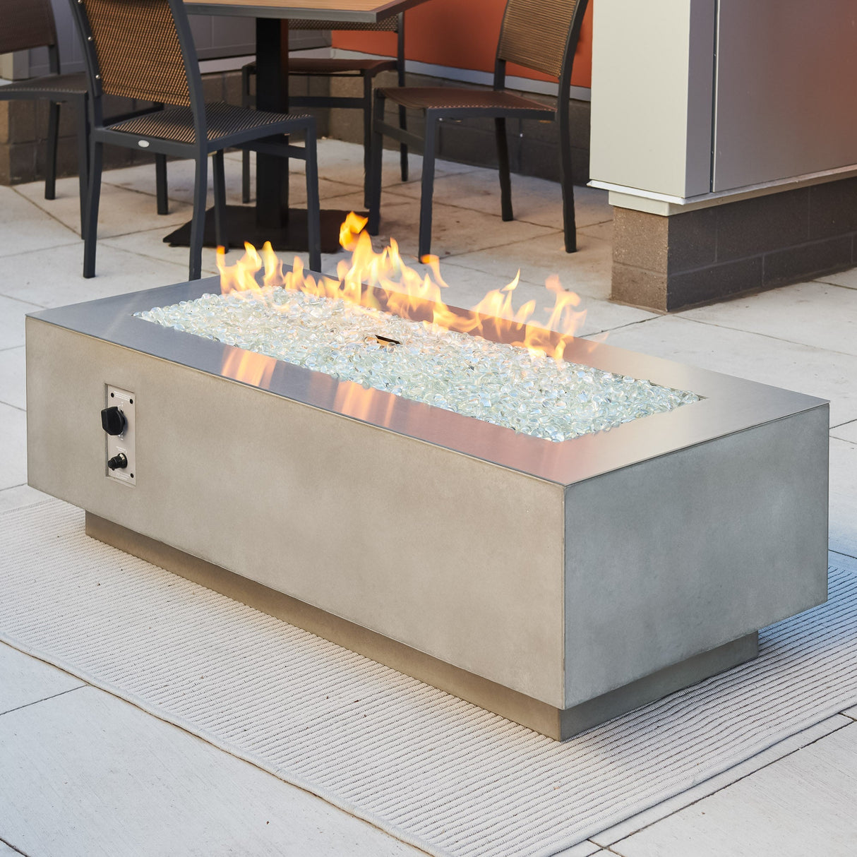 Cove Linear Gas Fire Pit Table 54"