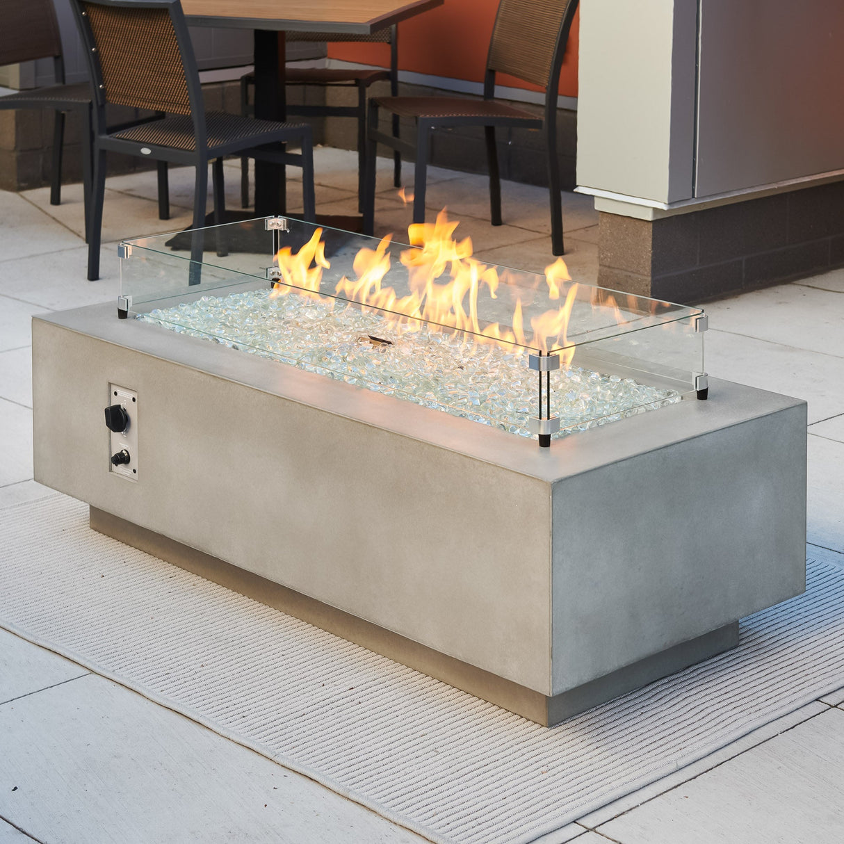 Cove Linear Gas Fire Pit Table 54"