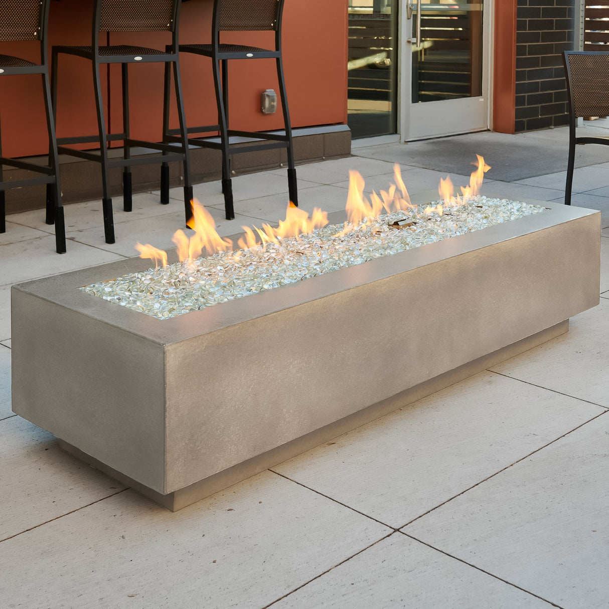 The Outdoor GreatRoom Cove Linear Gas Fire Pit Table 72"