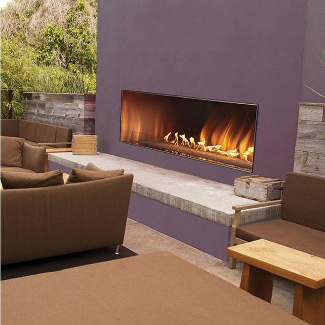 Carol Rose 60" Vent-Free Single-Sided Linear Outdoor Gas Fireplace