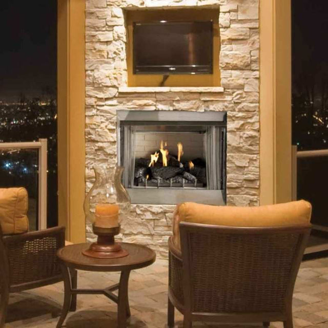 Carol Rose 42" Vent-Free Premium Outdoor Stainless Steel Firebox