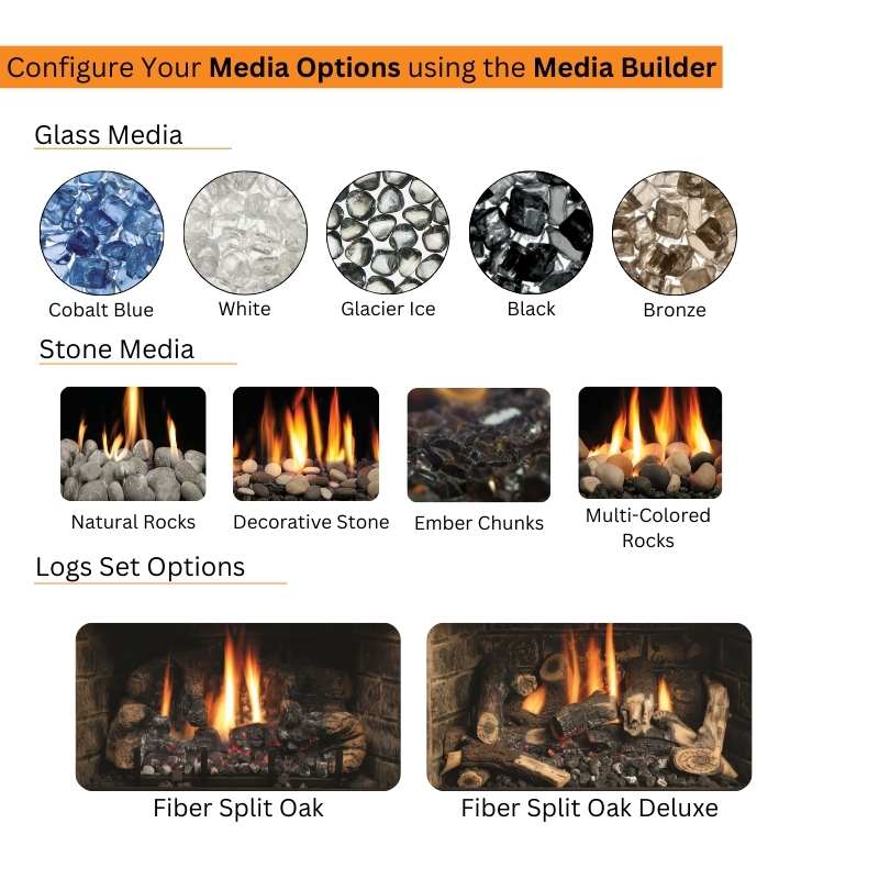 Kingsman IDV26 26" Direct Vent Fireplace Insert