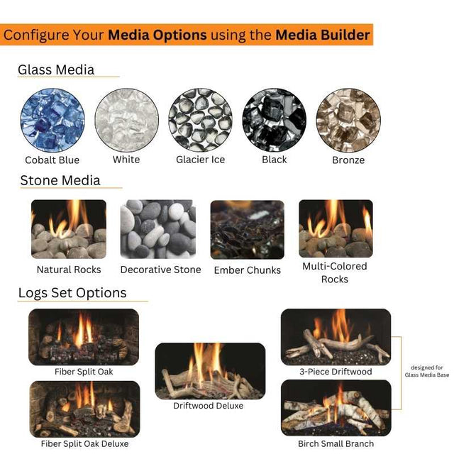 Kingsman IDV34 34" Direct Vent Fireplace Insert