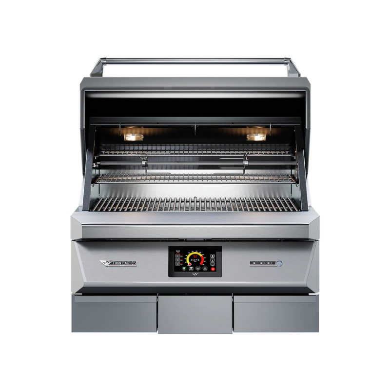 Twin Eagles 36-Inch Freestanding Stainless Steel Pellet Grill Smoker & Rotisserie