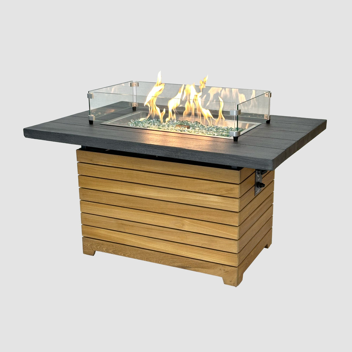 Darien Rectangular Gas Fire Pit Table 42"