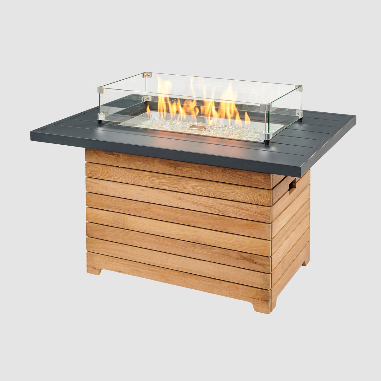 Darien Rectangular Gas Fire Pit Table 42"