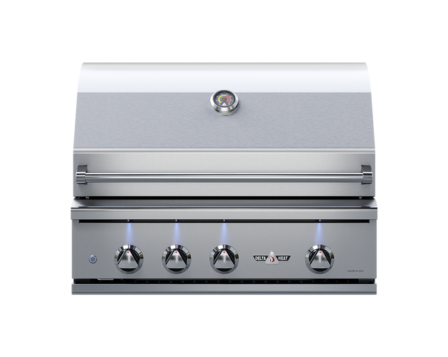 Delta Heat 32-Inch 3-Burner Built-In Gas Grill with Sear Zone & Infrared Rotisserie Burner