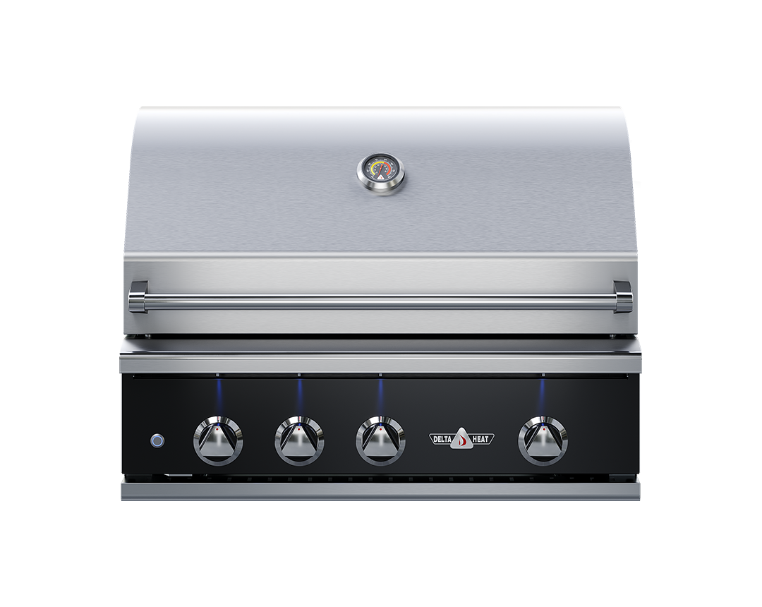 Delta Heat 32-Inch 3-Burner Built-In Gas Grill - Color Control Panel
