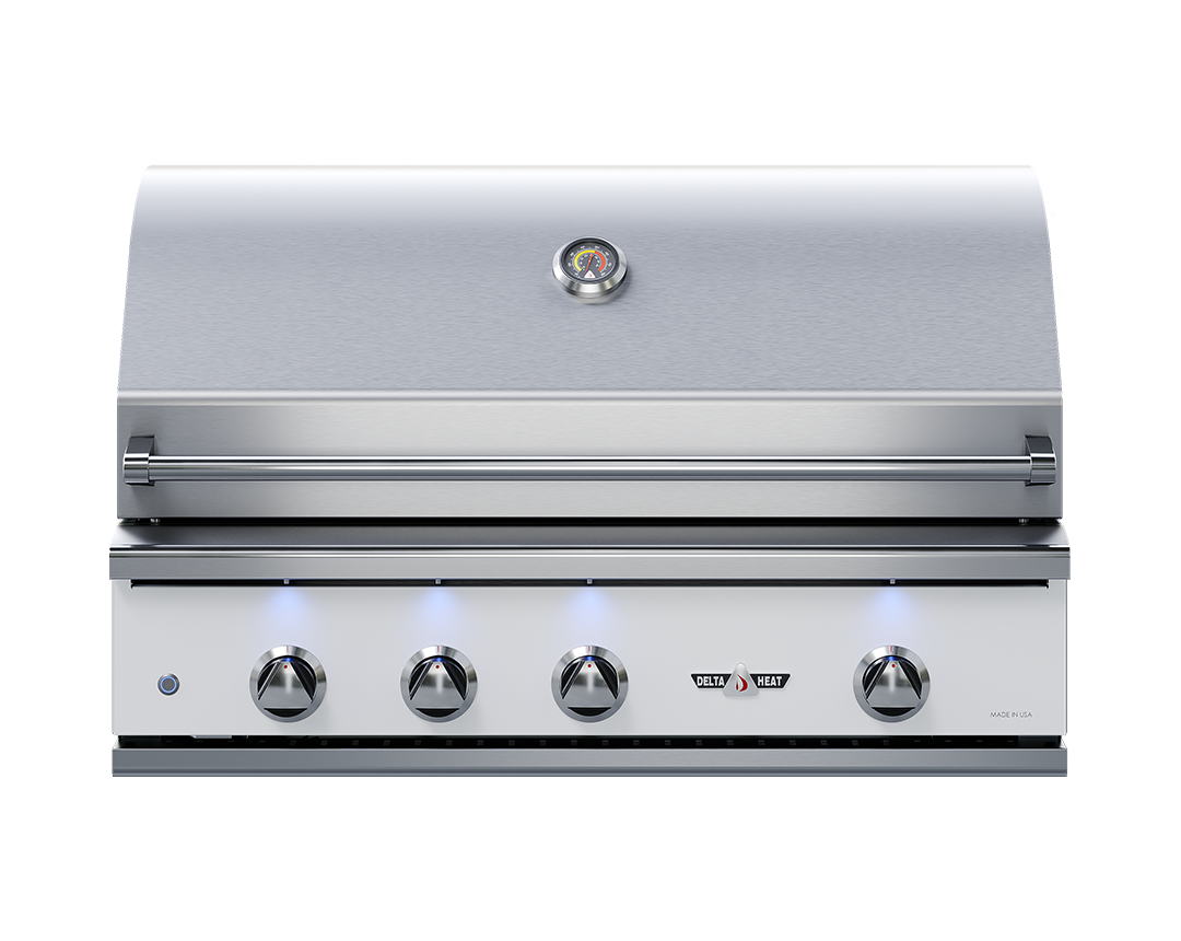 Delta Heat 38-Inch 3-Burner Built-In Gas Grill - Color Control Panel