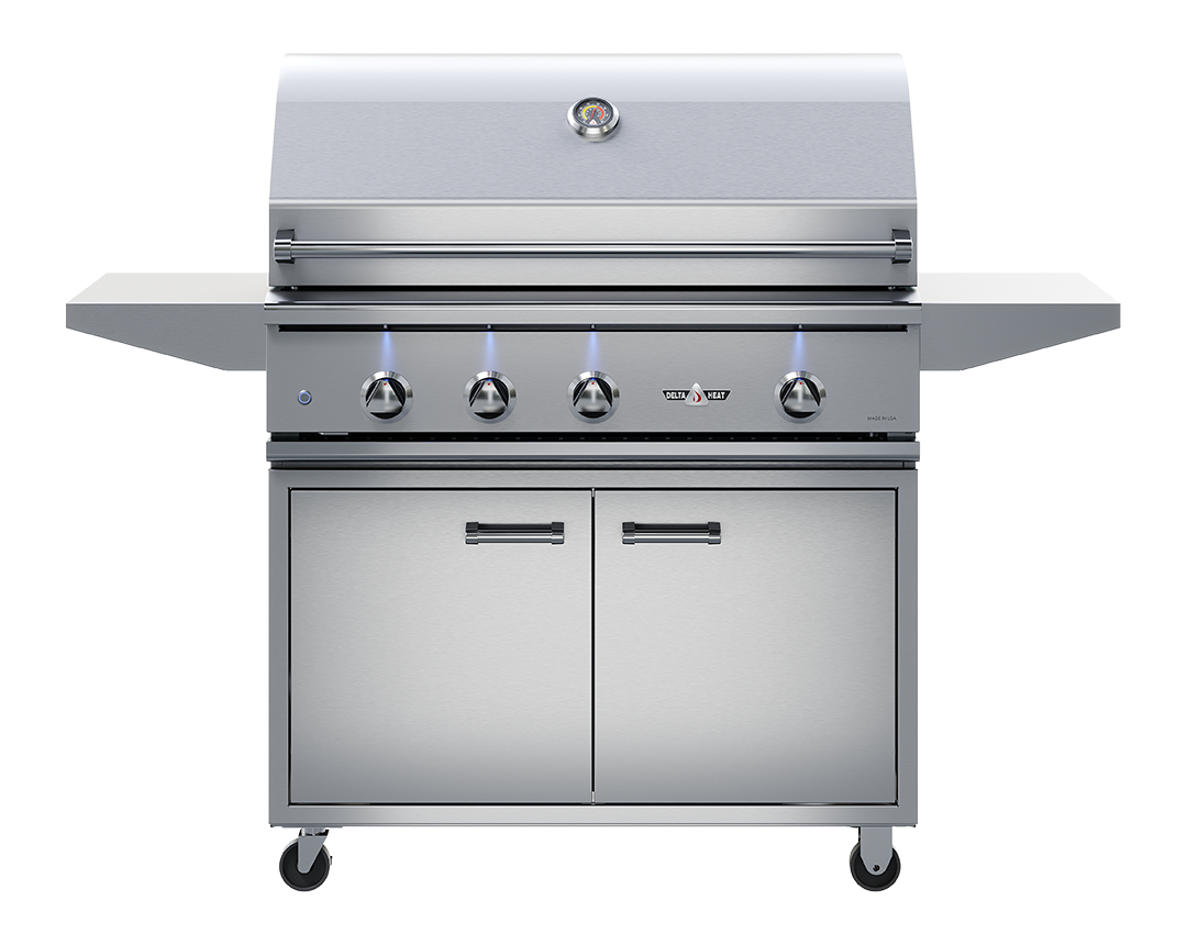 Delta Heat 38-Inch 3-Burner Freestanding Gas Grill On Cart