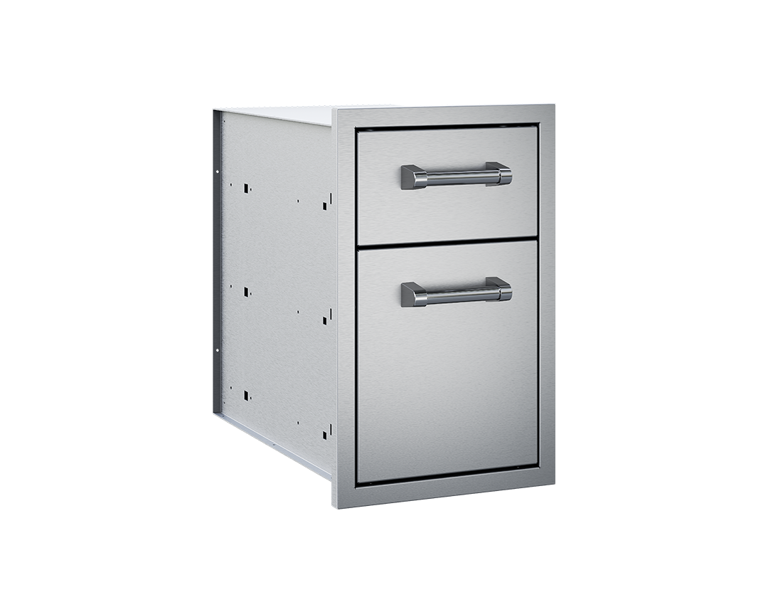 Delta Heat 13-Inch Stainless Steel Double Access Drawer