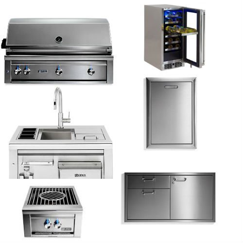 Lynx Professional Deluxe 6-Piece Outdoor Kitchen Package