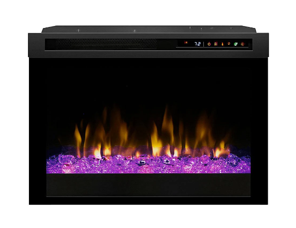 Dimplex Nova 28" Multi-Fire XHD Plug-in Electric Firebox - Acrylic Ember Media Bed, XHD28G