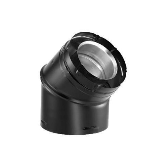 Duravent 4" x 6-5/8" DirectVent Pro 45° Elbow (black) | 46DVA-E45B