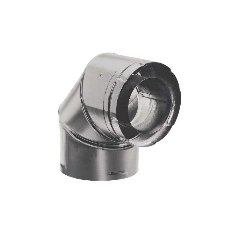 Duravent 4" x 6-5/8" DirectVent Pro 90° Elbow (galvanized) | 46DVA-E90