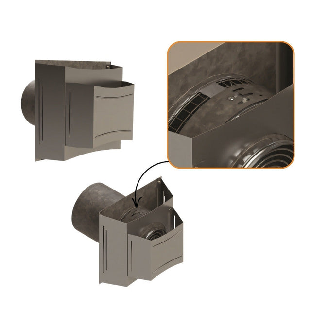 Duravent 5" x 8" DirectVent Pro Horizontal Cap V2 | 58DVA-H2