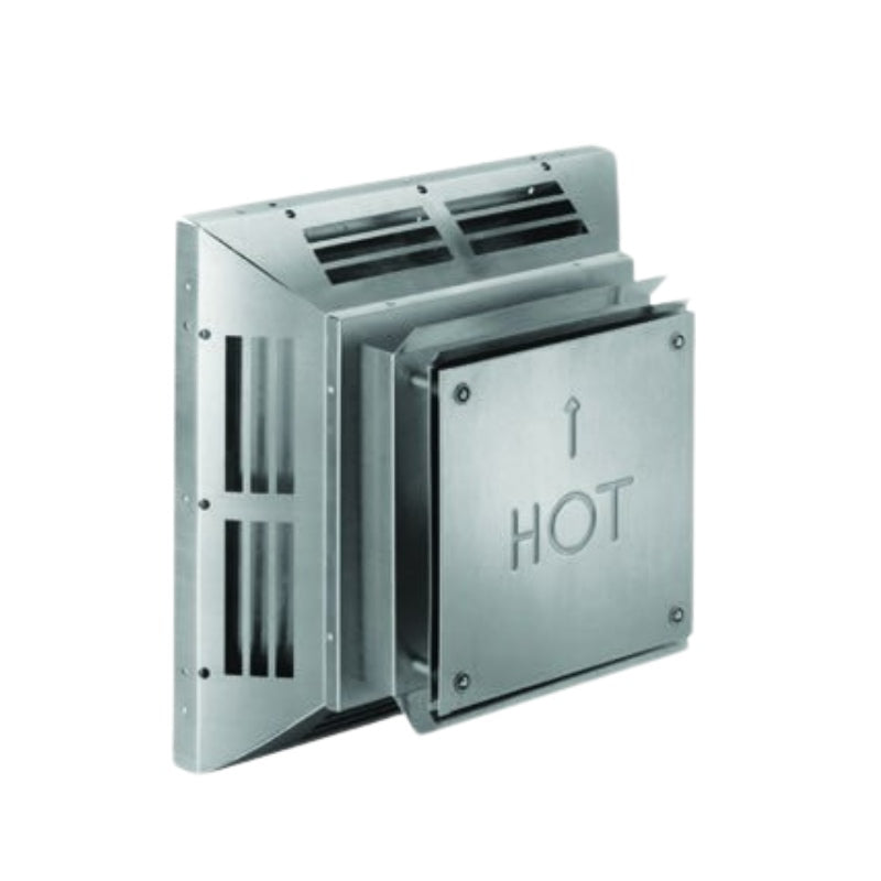 Duravent 4" x 6-5/8" DirectVent Pro Square Horizontal Termination Cap (SS) | 46DVA-HC-S