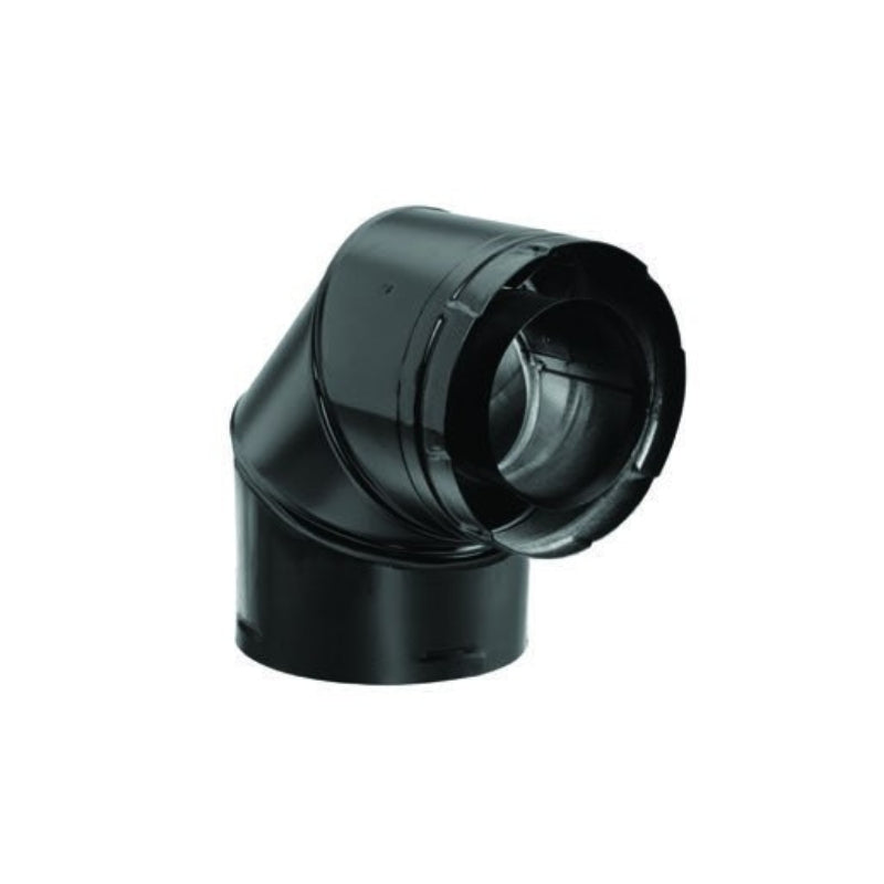 Duravent 5" x 8" DirectVent Pro Elbow (black) | 58DVA-E90B