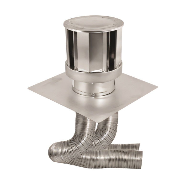 Duravent 4" x 6-5/8" DirectVent Pro Co-Linear Termination Kit AL Flex | 46DVA-CL33H