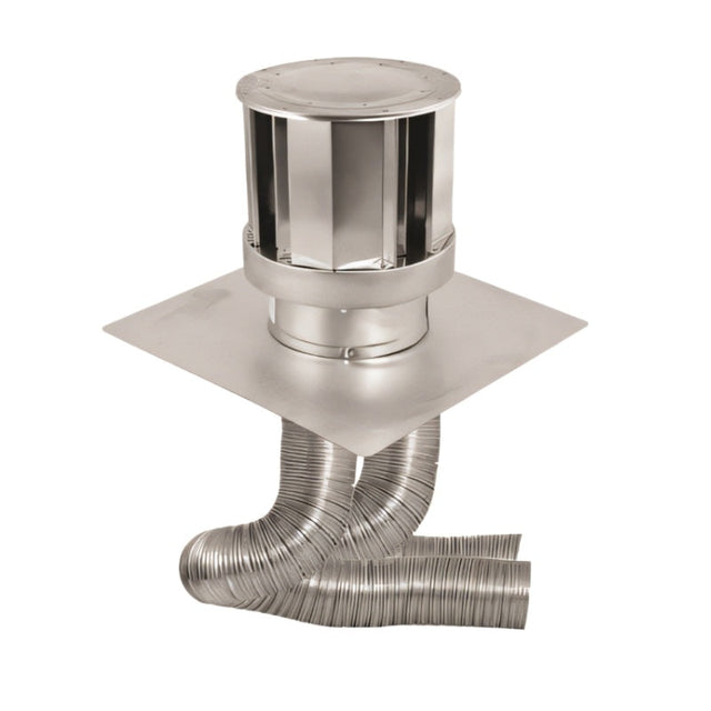Duravent 4" x 6-5/8" DirectVent Pro Co-Linear Termination Kit AL Flex | 46DVA-CL33H
