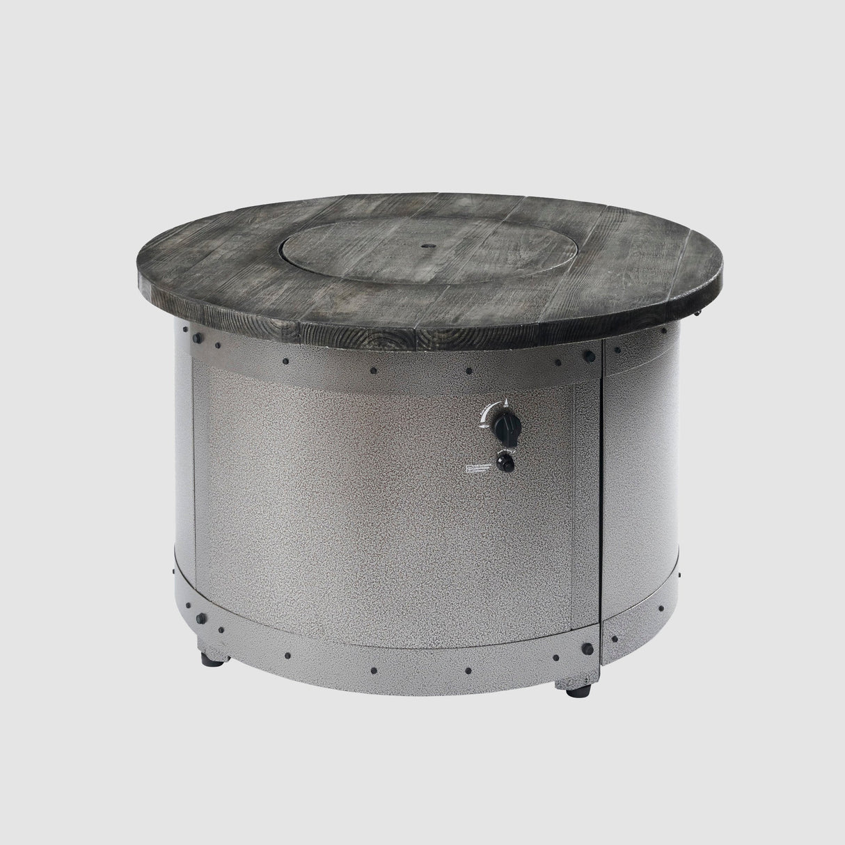The Outdoor GreatRoom Edison Round Gas Fire Pit Table