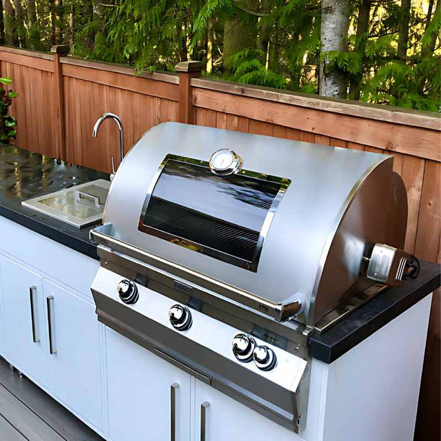 Fire Magic 30" Echelon Diamond E660i Built-In Gas Grill with Analog Thermometer