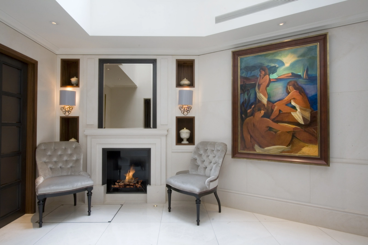 EcoSmart Heritage Grate 25 Ethanol Fireplace