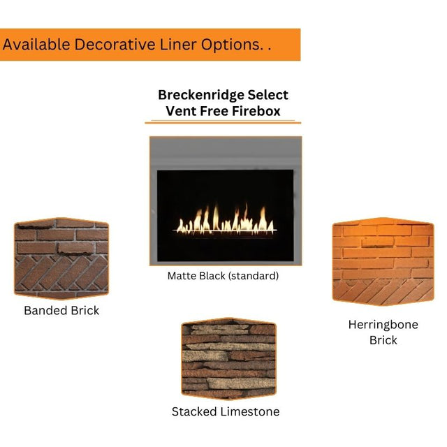 Empire Breckenridge Select 32" Vent Free Firebox