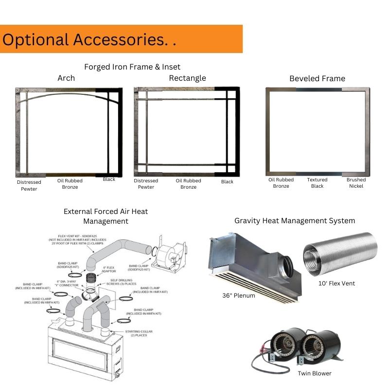 Empire Rushmore 36" Clean-Face Direct Vent Fireplace | DVCT36CBP