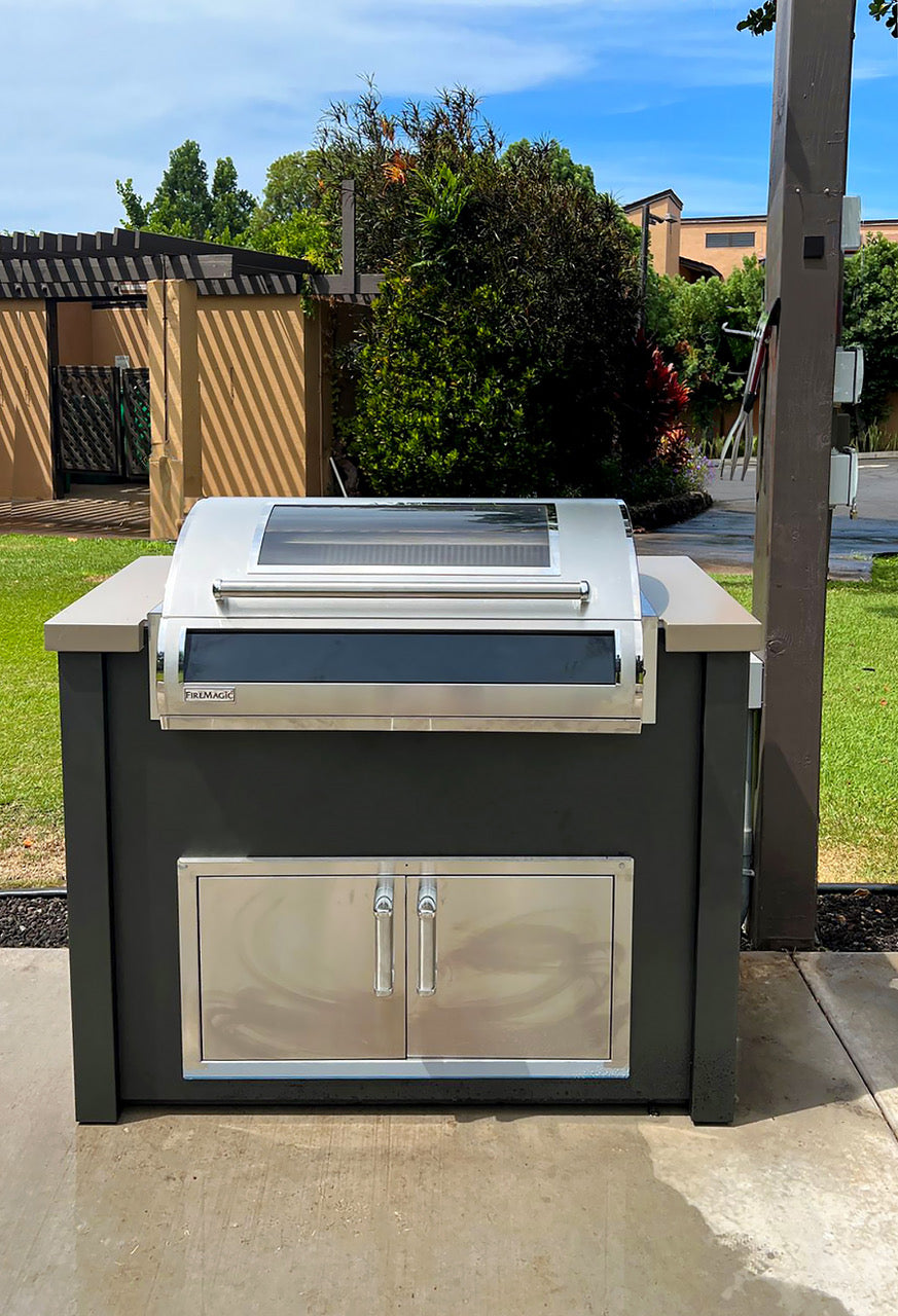 Fire Magic Electric EL500 31-Inch Built-In Electric Grill w/ Dual Touchscreen Control, Digital Timer, Bluetooth & Magic Window - EL500I-4Z1E-W