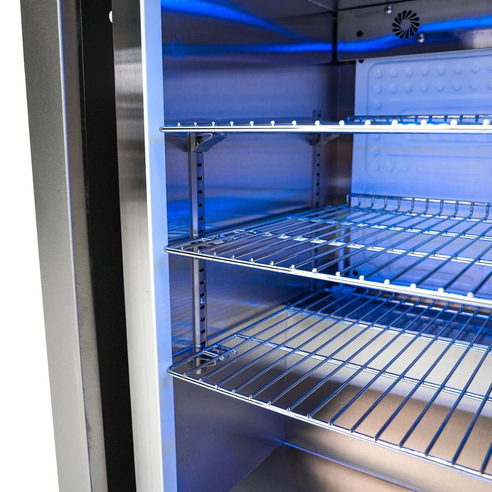 Mont Alpi 400 Deluxe 90 Degree Gas Island Grill W/ Beverage Center, Infrared Side Burner, & Rotisserie Kit