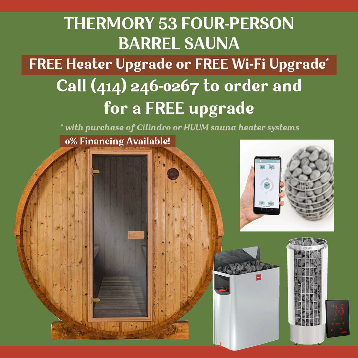 Thermory 4 Person Barrel Sauna 53 DIY Kit