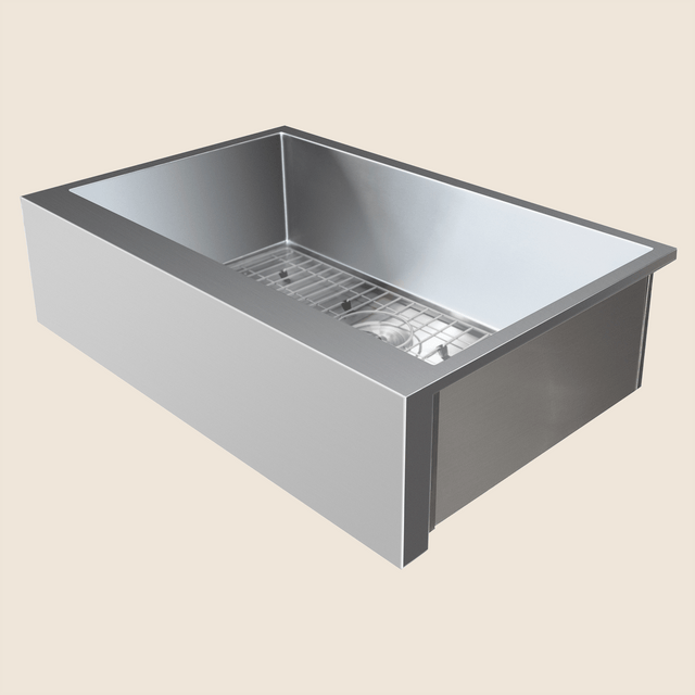 Summerset SNK-32FH-P 32-Inch Outdoor Farmhouse Sink - angle view