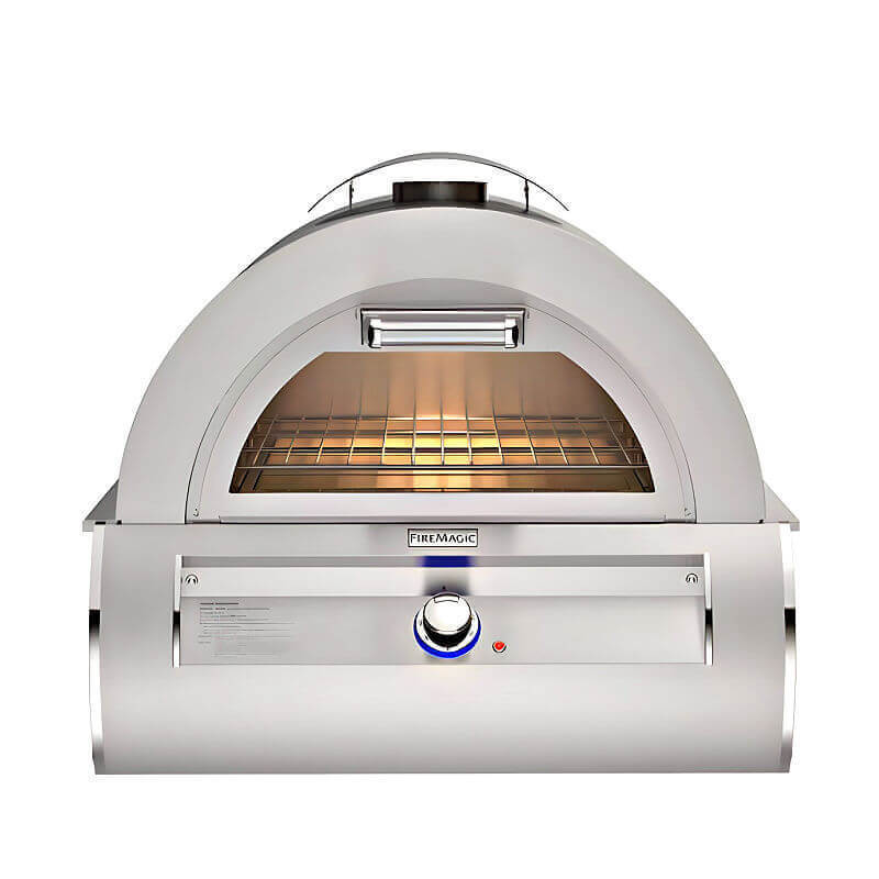 Fire Magic ID660 Aspen White Contemporary Pizza Oven Island