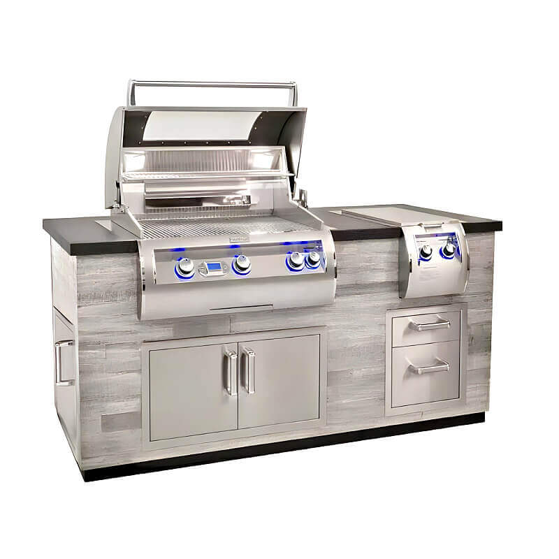 Fire Magic 660 Reclaimed Wood Style Grill Island - ID660-SPD