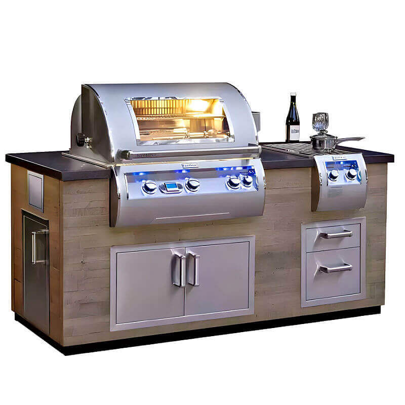 Fire Magic 660 Reclaimed Wood Style Grill Island - ID660-SPD