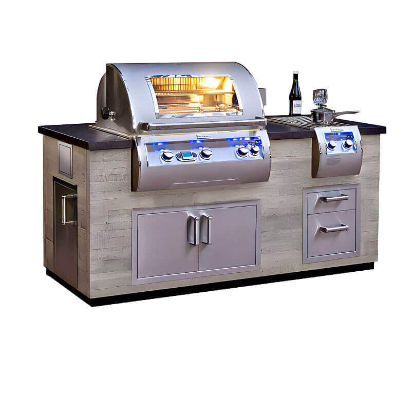 Fire Magic 660 Reclaimed Wood Style Grill Island - ID660-SPD