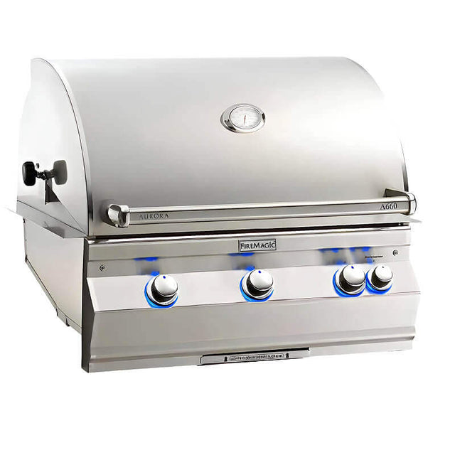 Fire Magic Aurora A660I 30-Inch Built-In Gas Grill with Infrared Burner & Rotisserie