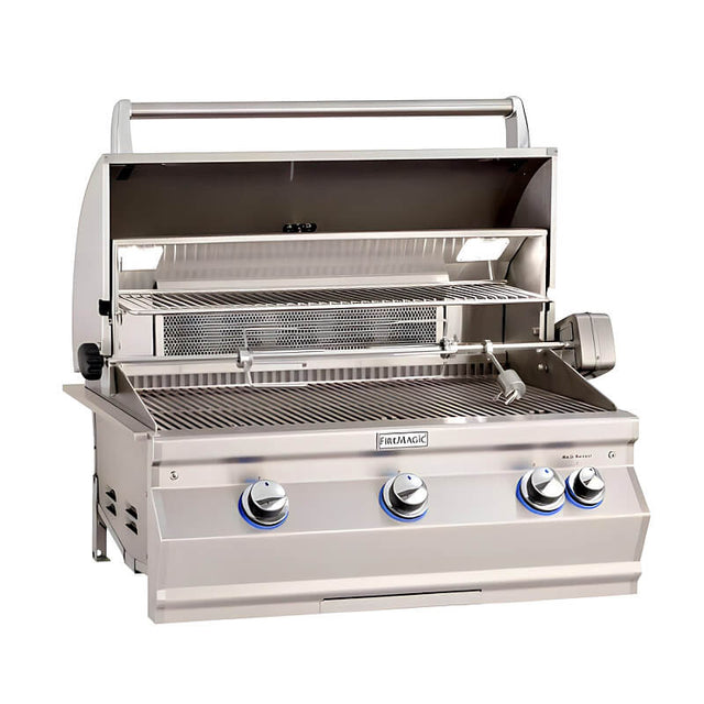 Fire Magic Aurora A790I 36-Inch Built-In Gas Grill w/ Magic View Window, Rotisserie, & Infrared Burner