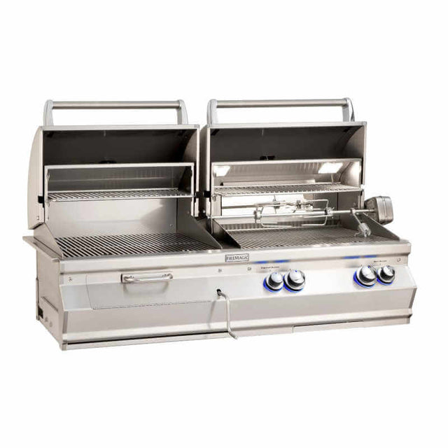 Fire Magic Aurora A830I 46-Inch Gas & Charcoal Combo Built-In Grill With Rotisserie