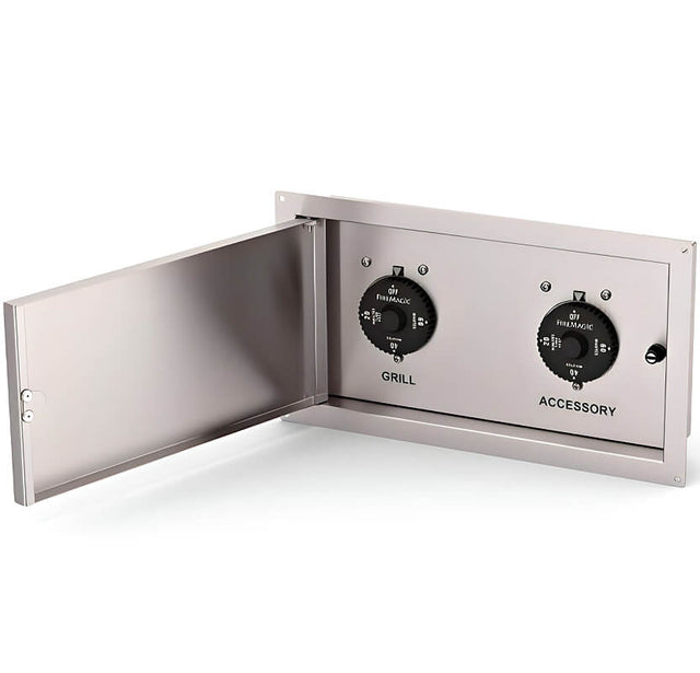 Fire Magic 790 Contemporary Grill Island With Refrigerator - ID790-SMR-115BA