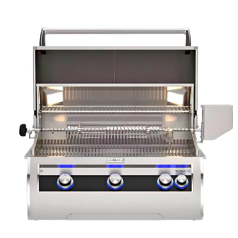 Fire Magic Echelon Diamond E660I 30-Inch Freestanding Gas Grill w/ Analog Thermometer & Rotisserie