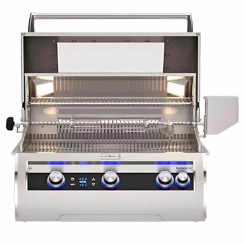 Fire Magic Echelon Diamond E660I 30-Inch Freestanding Gas Grill w/ Digital Control, Magic View Window, & Rotisserie