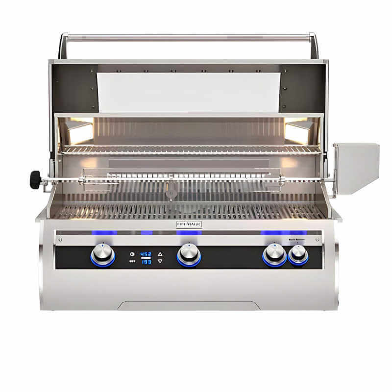Fire Magic Echelon Diamond E790I 36-Inch Freestanding Gas Grill with Digital Control, Magic View Window, & Rotisserie