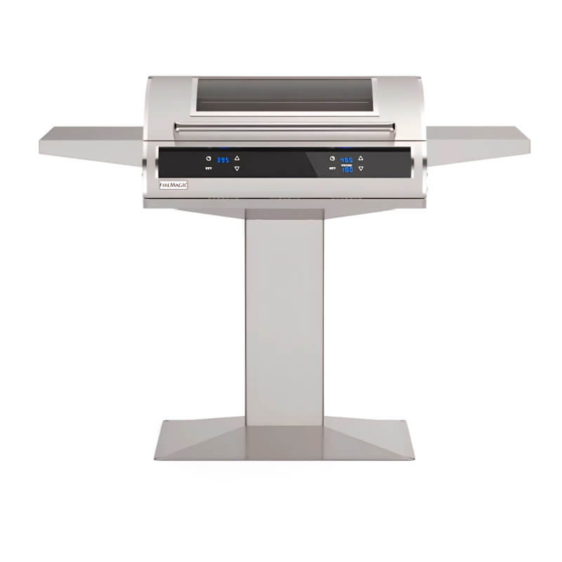 Fire Magic Electric EL500 31-Inch Electric Post Mount Grill w/ Dual Touchscreen Control, Digital Timer, Bluetooth & Magic Window