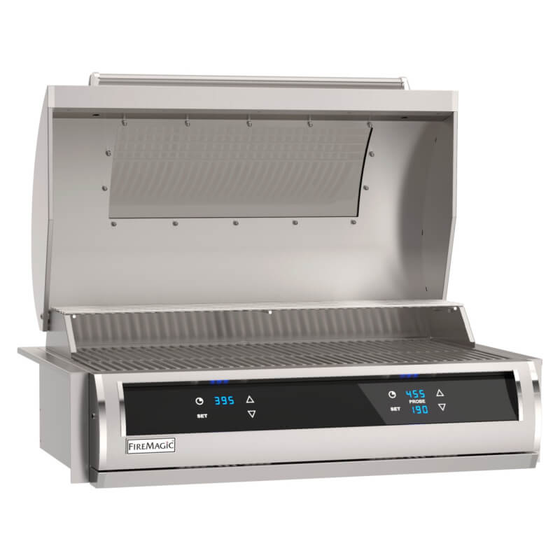 Fire Magic Electric EL500 31-Inch Electric Post Mount Grill w/ Dual Touchscreen Control, Digital Timer, Bluetooth & Magic Window